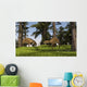 Two Eurohippus Grazing along Wall Decal