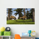 Two Eurohippus Grazing along Wall Decal