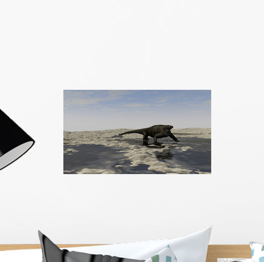 Cotylorhynchus along Shores Prehistoric Wall Decal Design 2