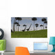Two Mamenchisaurus Walking across Wall Decal Design 5