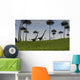 Two Mamenchisaurus Walking across Wall Decal Design 5