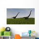 Two Mamenchisaurus Walking across Wall Decal Design 4