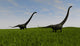 Two Mamenchisaurus Walking across Wall Decal Design 4