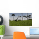 Mamenchisaurus Walking across Grassy Wall Decal Design 1