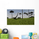 Mamenchisaurus Walking across Grassy Wall Decal Design 1