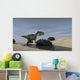 Monolophosaurus Running through Stream Wall Decal