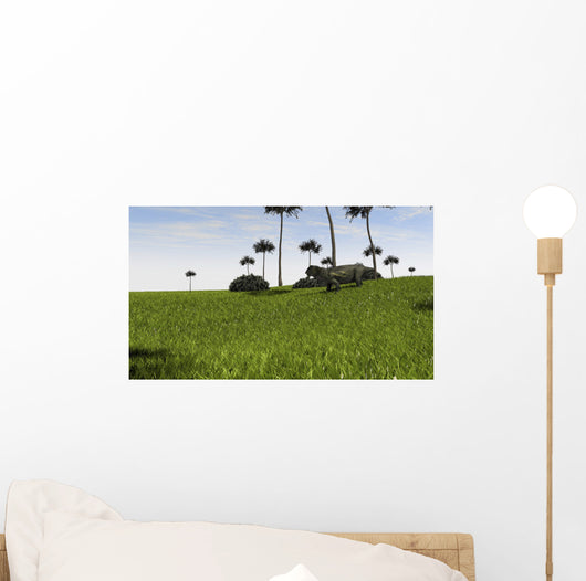 Lystrosaurus Grassy Field Wall Decal Design 1
