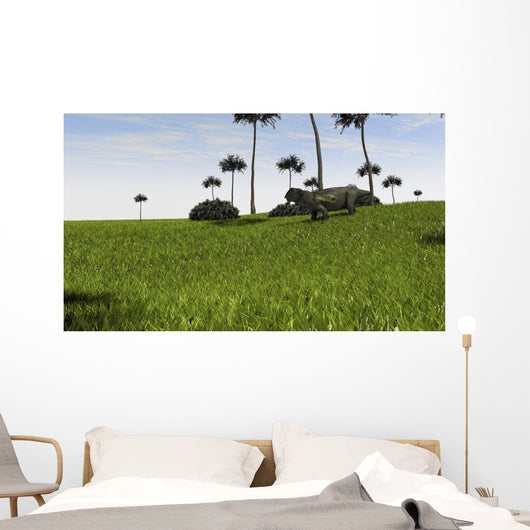 Lystrosaurus Grassy Field Wall Decal Design 1