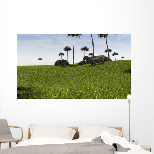 Lystrosaurus Grassy Field Wall Decal Design 1