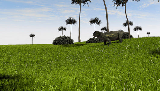 Lystrosaurus Grassy Field Wall Decal Design 1