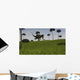 Yangchuanosaurus Running across Grassy Wall Decal Design 2
