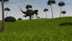 Yangchuanosaurus Running across Grassy Wall Decal Design 2
