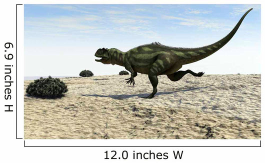 Yangchuanosaurus Running across Barren Wall Decal Design 2