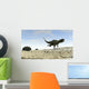 Yangchuanosaurus Running across Barren Wall Decal Design 1