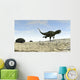 Yangchuanosaurus Running across Barren Wall Decal Design 1
