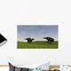Two Shuangmiaosaurus Walking across Wall Decal Design 2