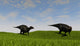 Two Shuangmiaosaurus Walking across Wall Decal Design 2