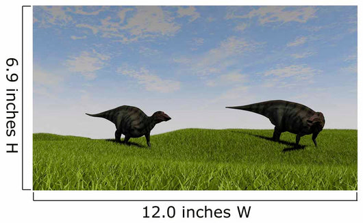 Two Shuangmiaosaurus Walking across Wall Decal Design 2
