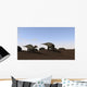 Two Shuangmiaosaurus Walking across Wall Decal Design 1