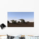Two Shuangmiaosaurus Walking across Wall Decal Design 1