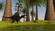 Spinosaurus Hunting along Edge Wall Decal Design 1