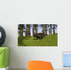 Udanoceratops Walking across Grassy Wall Decal Design 2