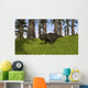 Udanoceratops Walking across Grassy Wall Decal Design 2