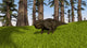 Udanoceratops Walking across Grassy Wall Decal Design 2