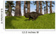 Udanoceratops Walking across Grassy Wall Decal Design 2