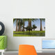 Yangchuanosaurus Running through Swampy Wall Decal