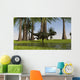 Yangchuanosaurus Running through Swampy Wall Decal
