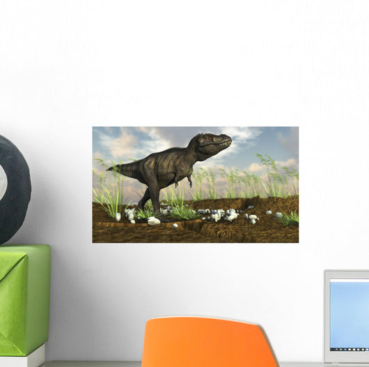 Tyrannosaurus Rex Walking across Wall Decal Design 4