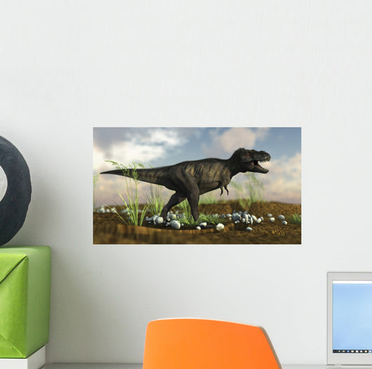 Tyrannosaurus Rex Walking across Wall Decal Design 3