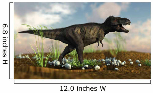 Tyrannosaurus Rex Walking across Wall Decal Design 3