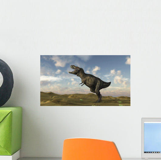 Tyrannosaurus Rex Desert Terrain Wall Decal