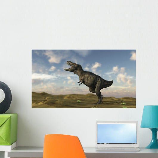 Tyrannosaurus Rex Desert Terrain Wall Decal