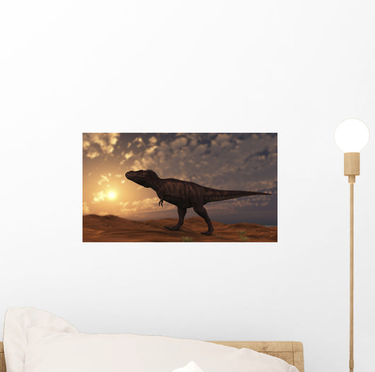 Tyrannosaurus Rex Walking across Wall Decal Design 2