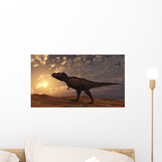 Tyrannosaurus Rex Walking across Wall Decal Design 2
