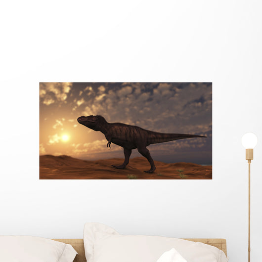 Tyrannosaurus Rex Walking across Wall Decal Design 2