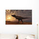 Tyrannosaurus Rex Walking across Wall Decal Design 2
