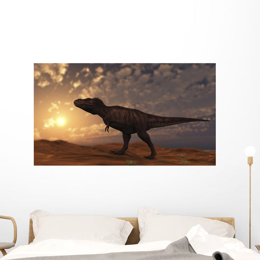 Tyrannosaurus Rex Walking across Wall Decal Design 2