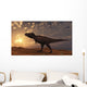 Tyrannosaurus Rex Walking across Wall Decal Design 2