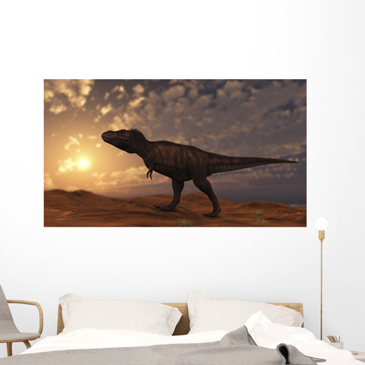 Tyrannosaurus Rex Walking across Wall Decal Design 2