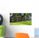 Large Brachiosaurus Grazing Palm Wall Decal