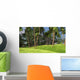 Large Brachiosaurus Grazing Palm Wall Decal