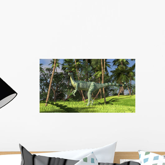 Dilophosaurus Hunting Prehistoric Environment Wall Decal Design 2