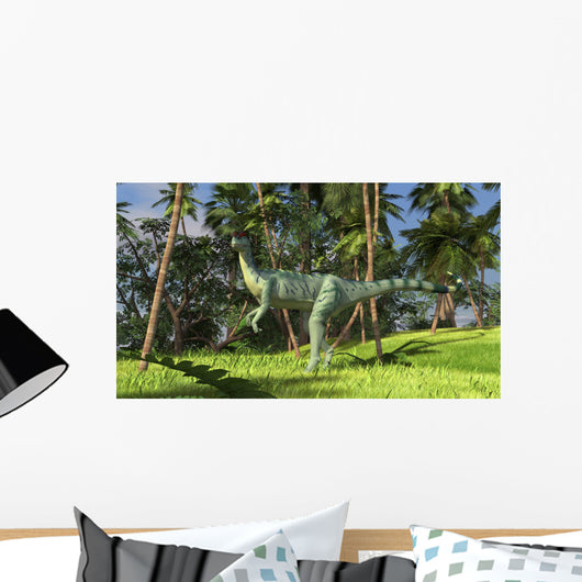 Dilophosaurus Hunting Prehistoric Environment Wall Decal Design 2