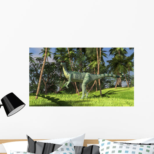 Dilophosaurus Hunting Prehistoric Environment Wall Decal Design 2