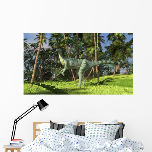 Dilophosaurus Hunting Prehistoric Environment Wall Decal Design 2