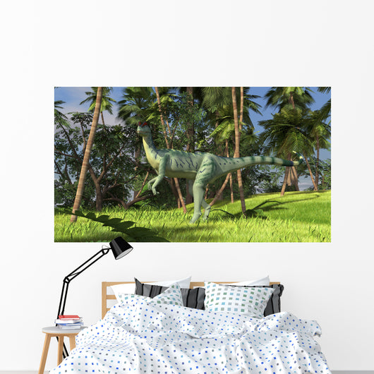 Dilophosaurus Hunting Prehistoric Environment Wall Decal Design 2